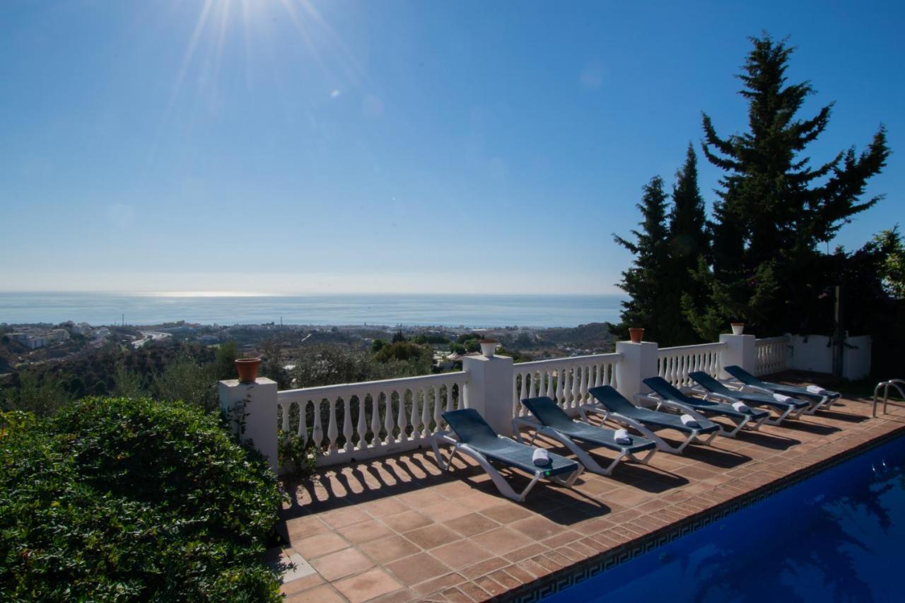 Gran Villa Con Vistas Al Mar Y Piscina Privada Malaga Zewnętrze zdjęcie
