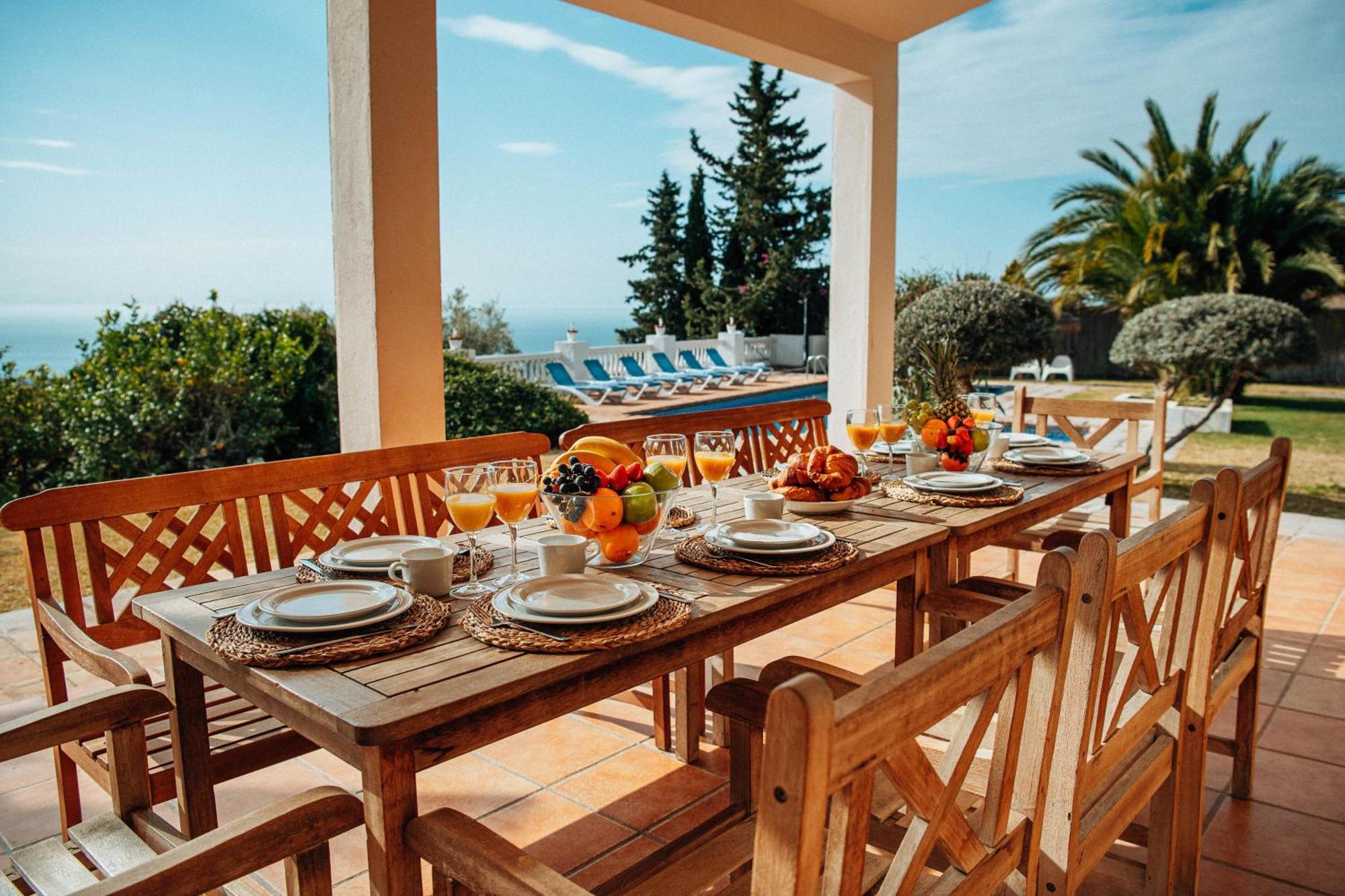 Gran Villa Con Vistas Al Mar Y Piscina Privada Malaga Zewnętrze zdjęcie