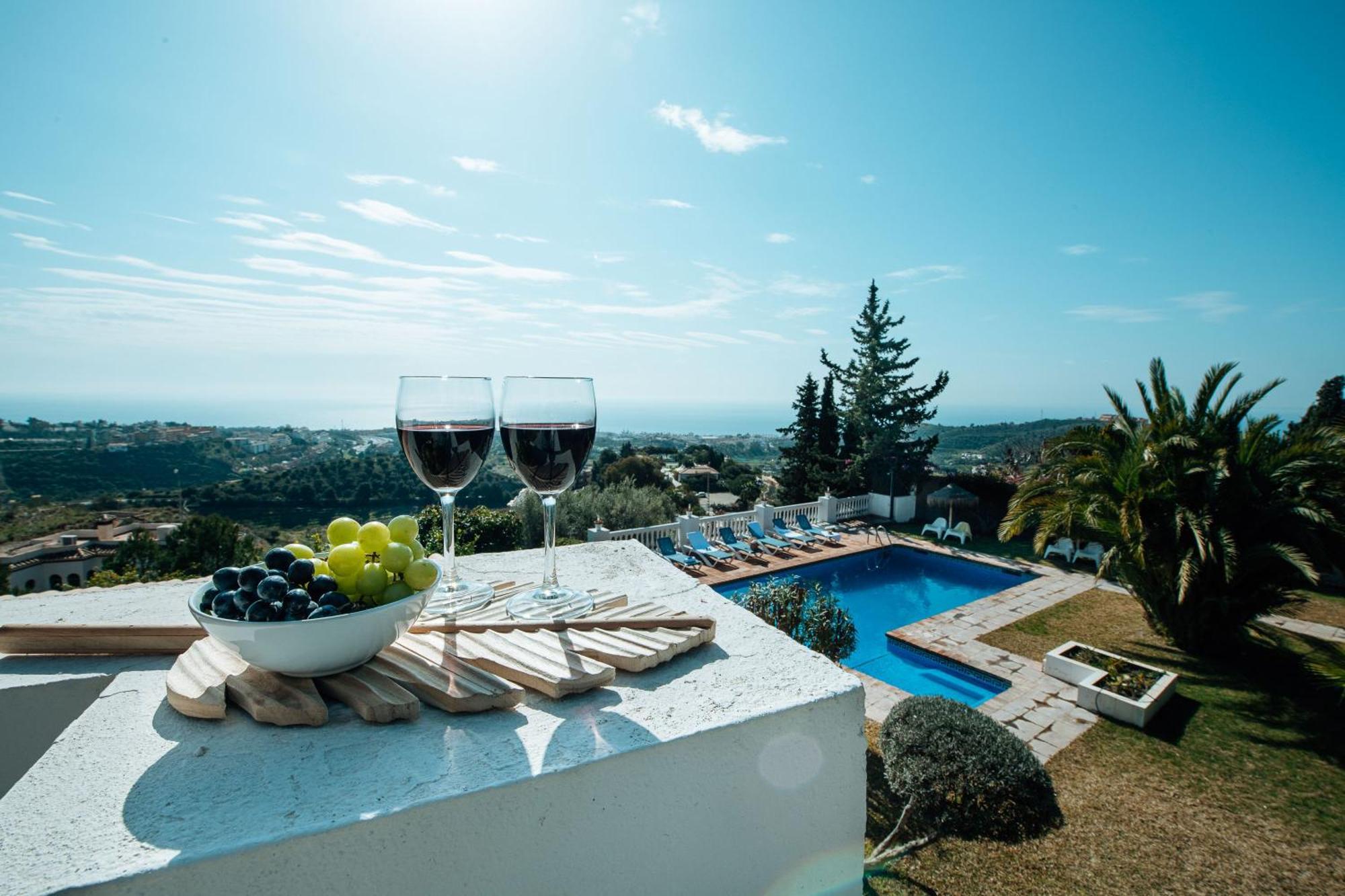 Gran Villa Con Vistas Al Mar Y Piscina Privada Malaga Zewnętrze zdjęcie